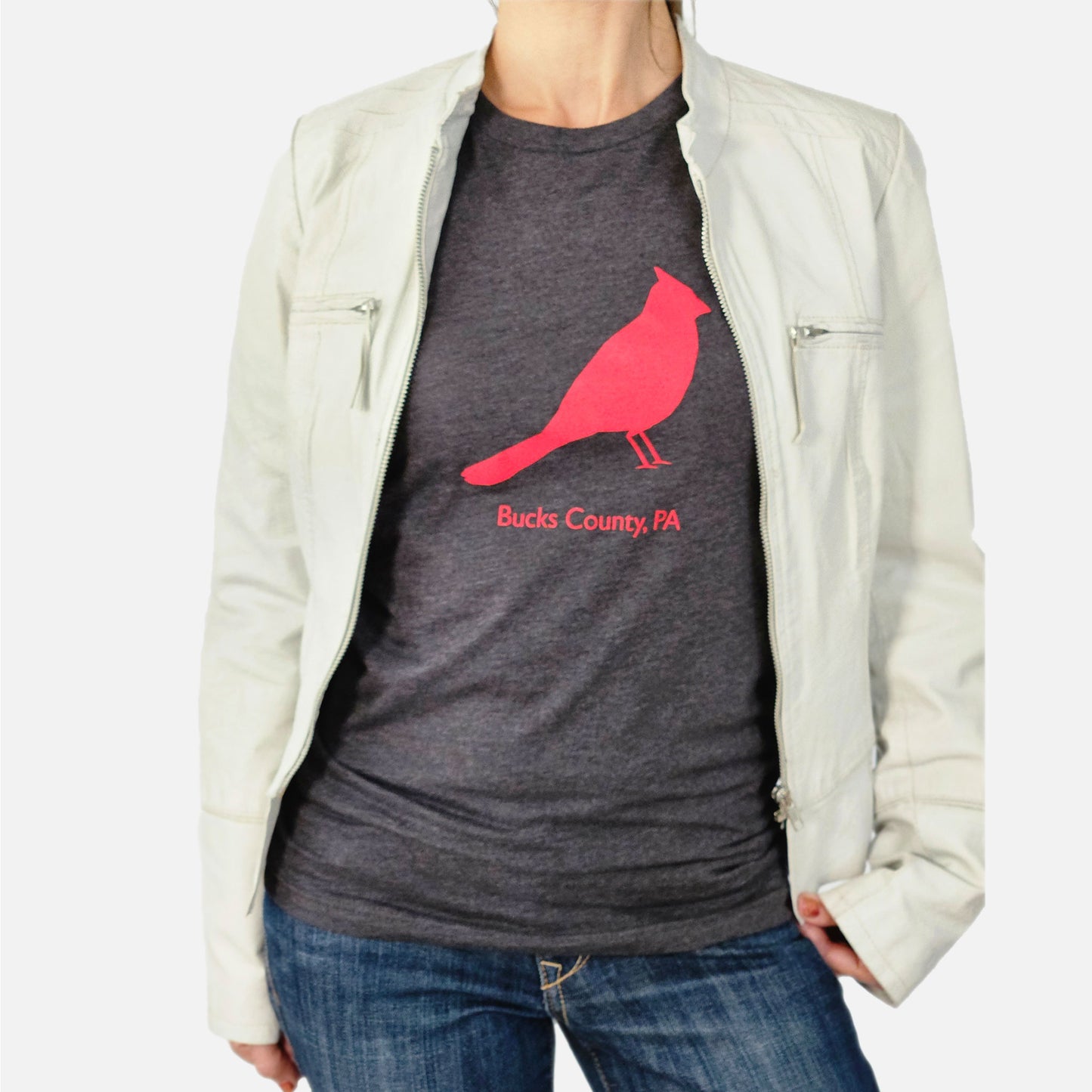 Cardinal / Bucks County graphic Long Sleeve-shirt