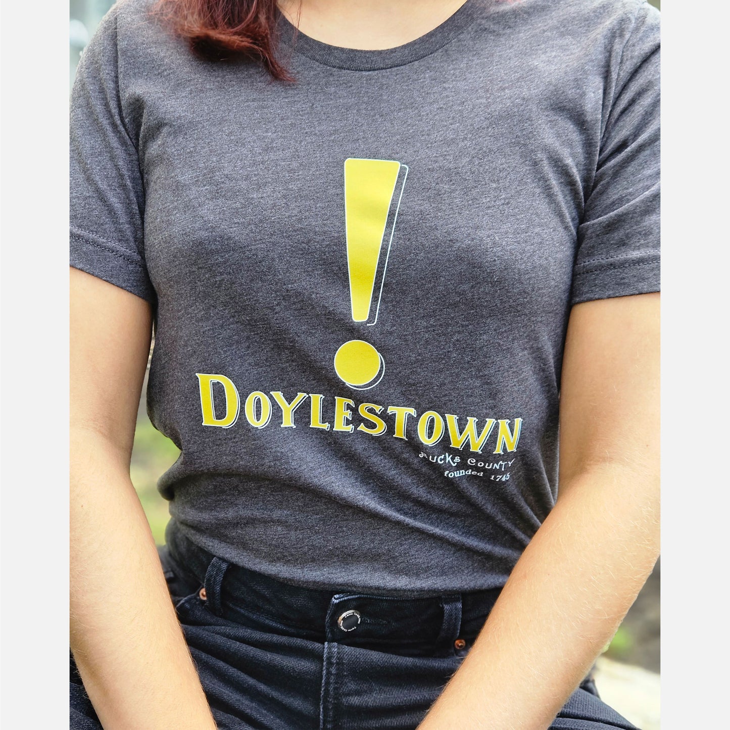 Doylestown! graphic T-shirt - heather dark grey