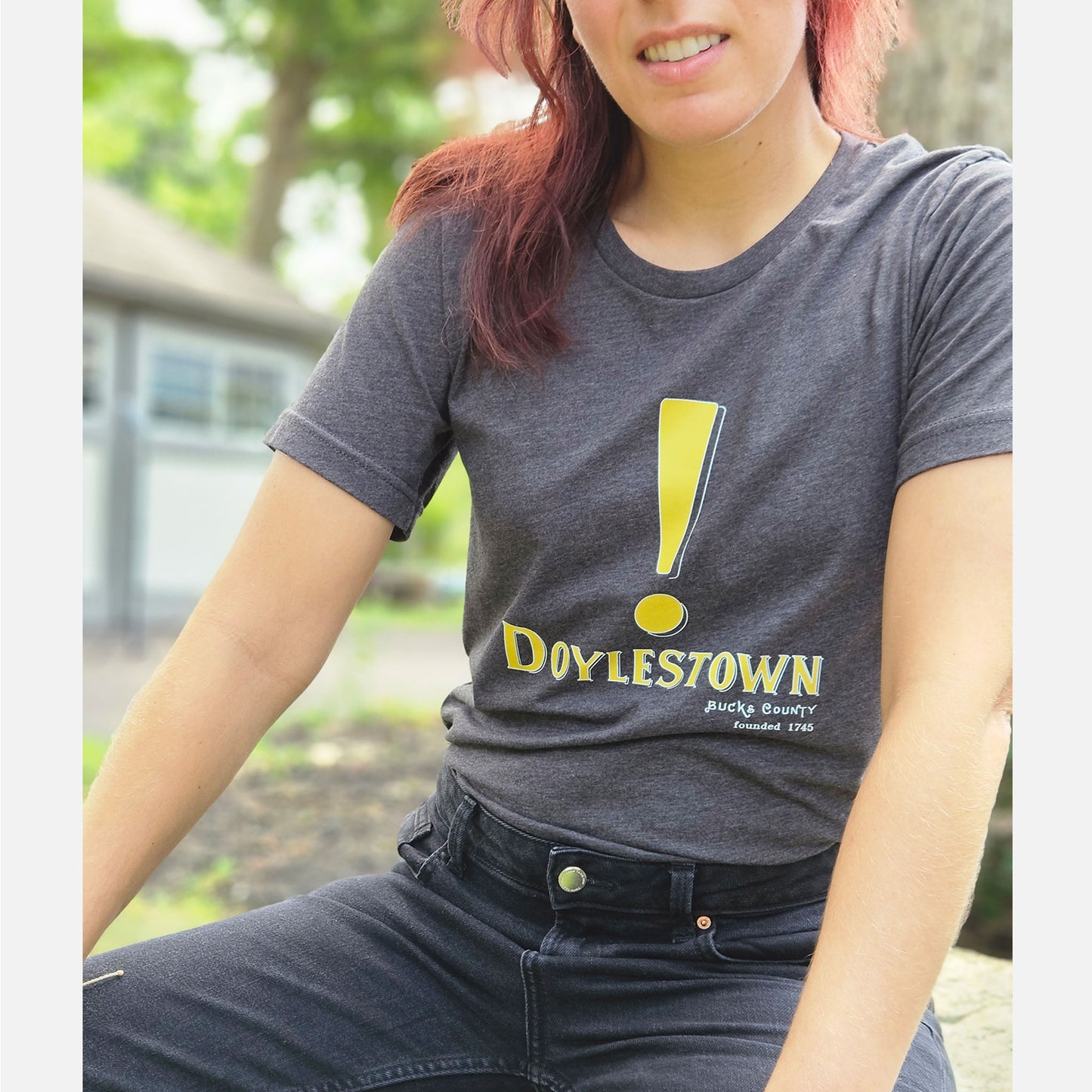 Doylestown! graphic T-shirt - heather dark grey