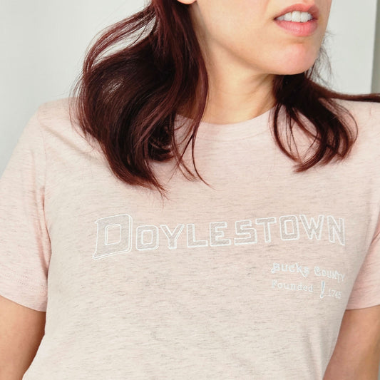 Doylestown graphic T-shirt - heather prism peach