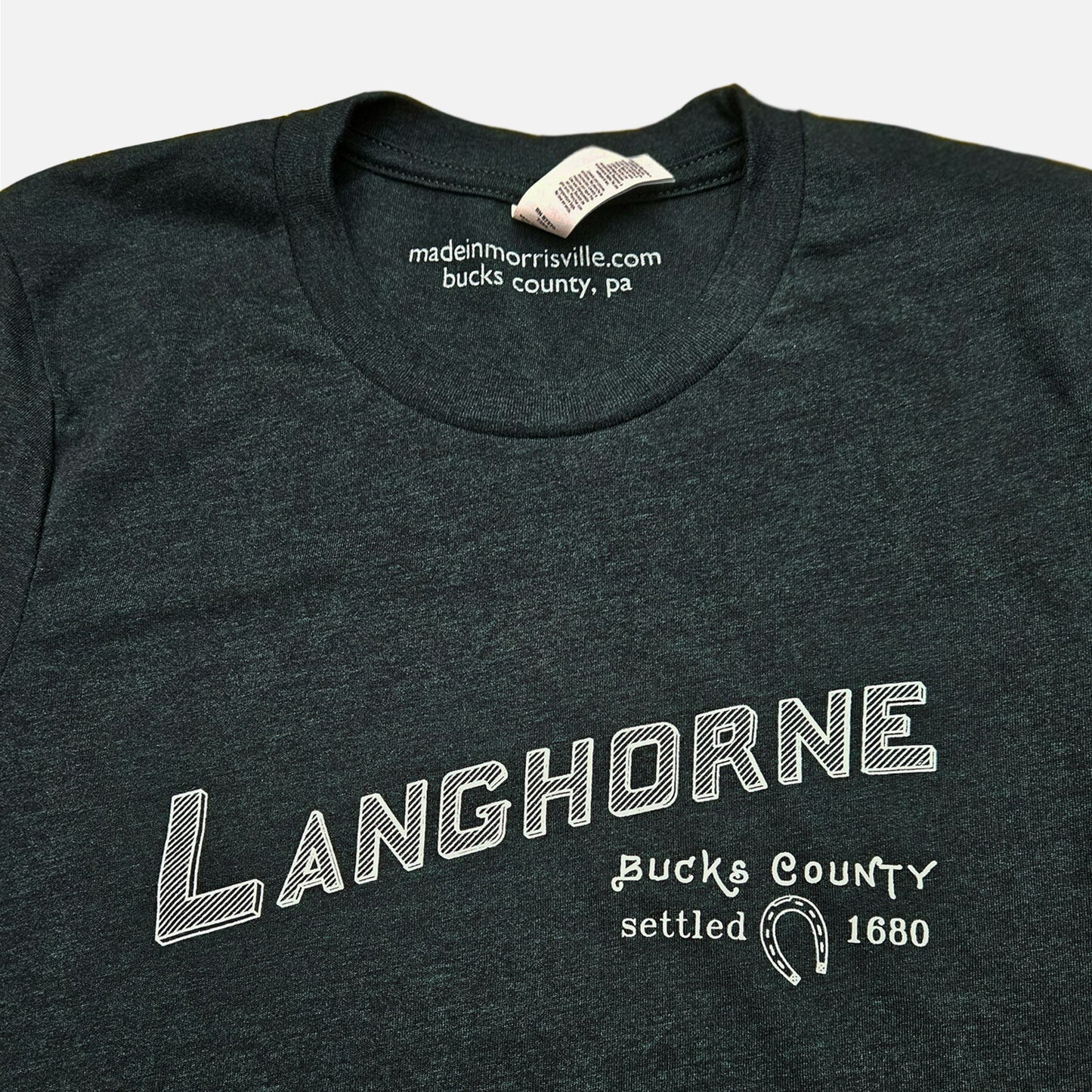 Langhorne graphic T-shirt - heather emerald