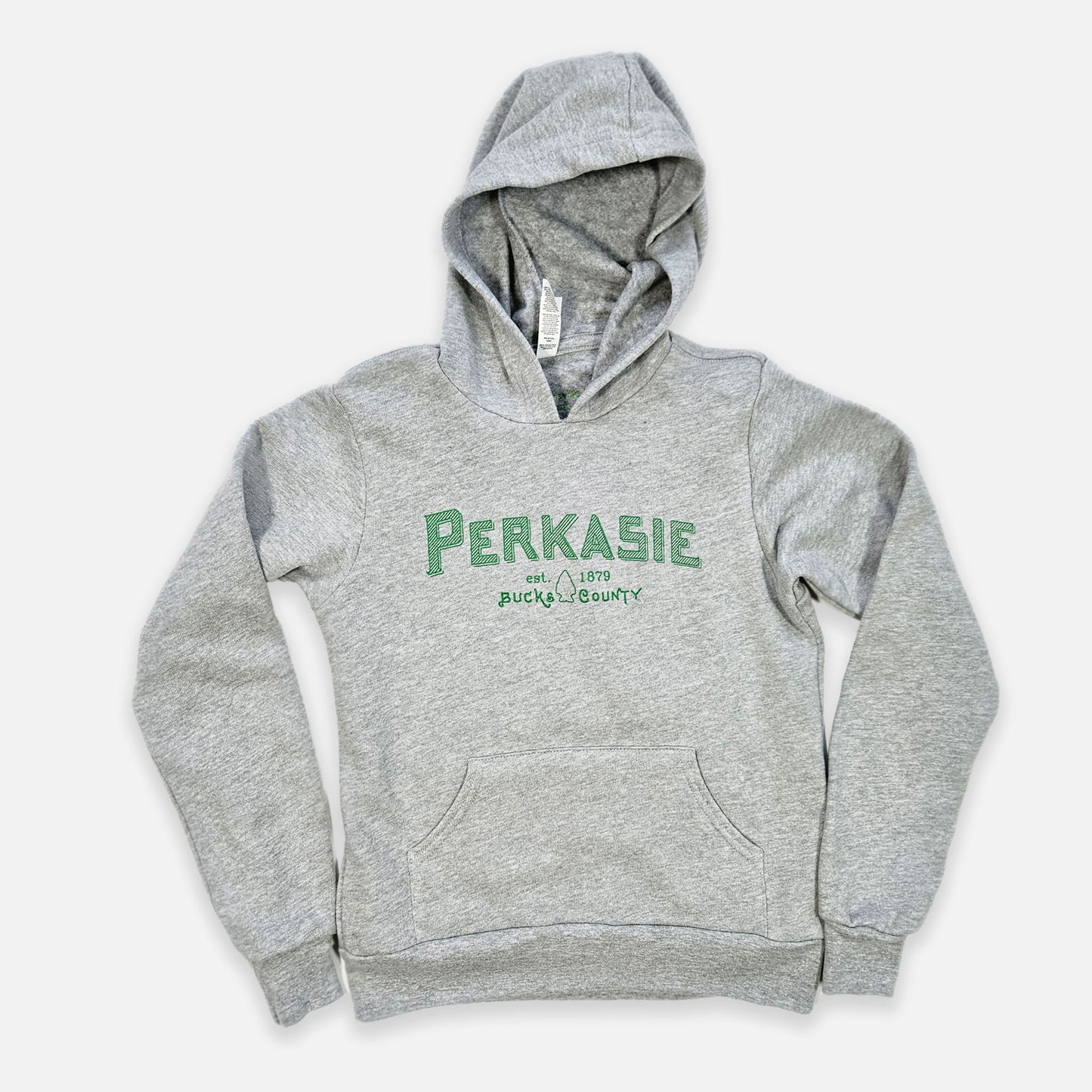 Perkasie Lenape spearhead graphic - Kids Fleece Pullover Hoodie