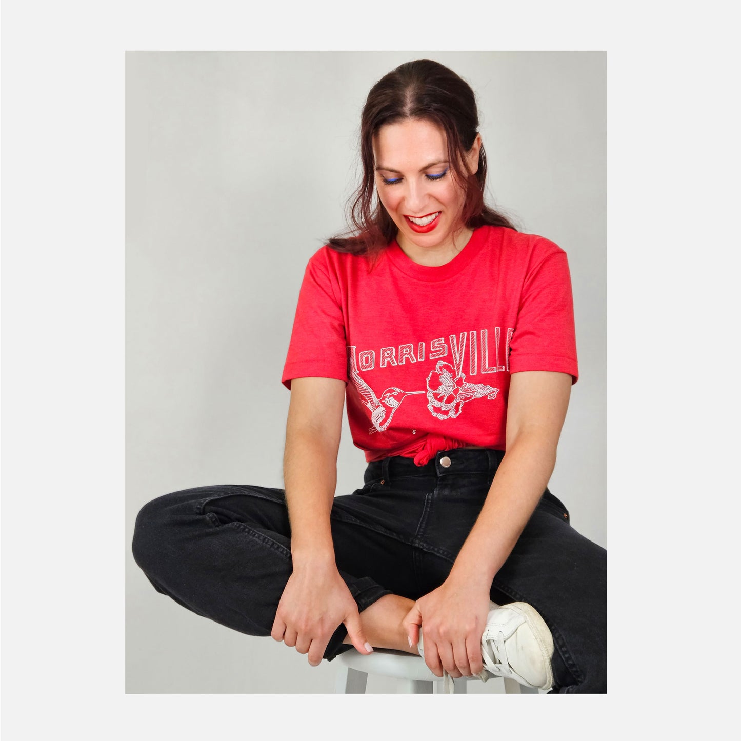 Hummingbird / Morrisville graphic T-shirt - heather red