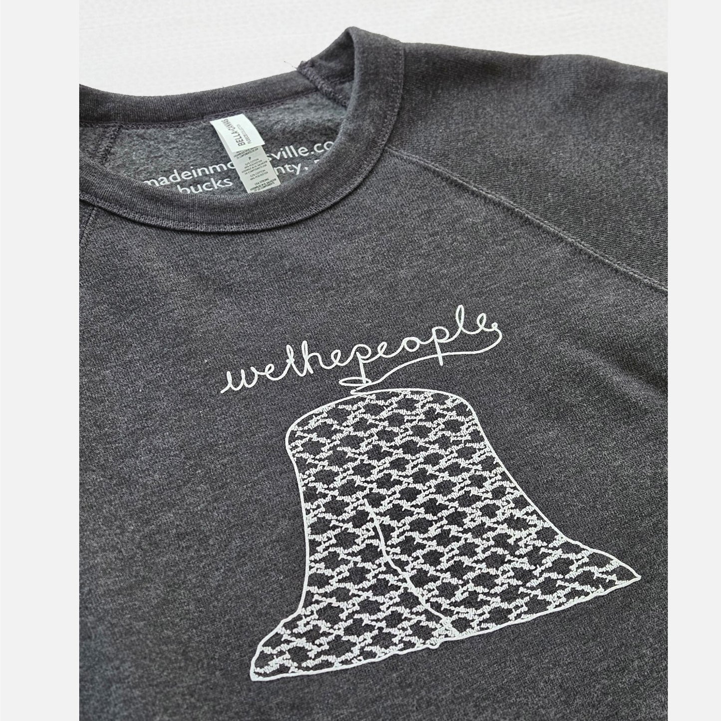 Heritage Collection: "we the people" crewneck sweatshirt - dark grey heather