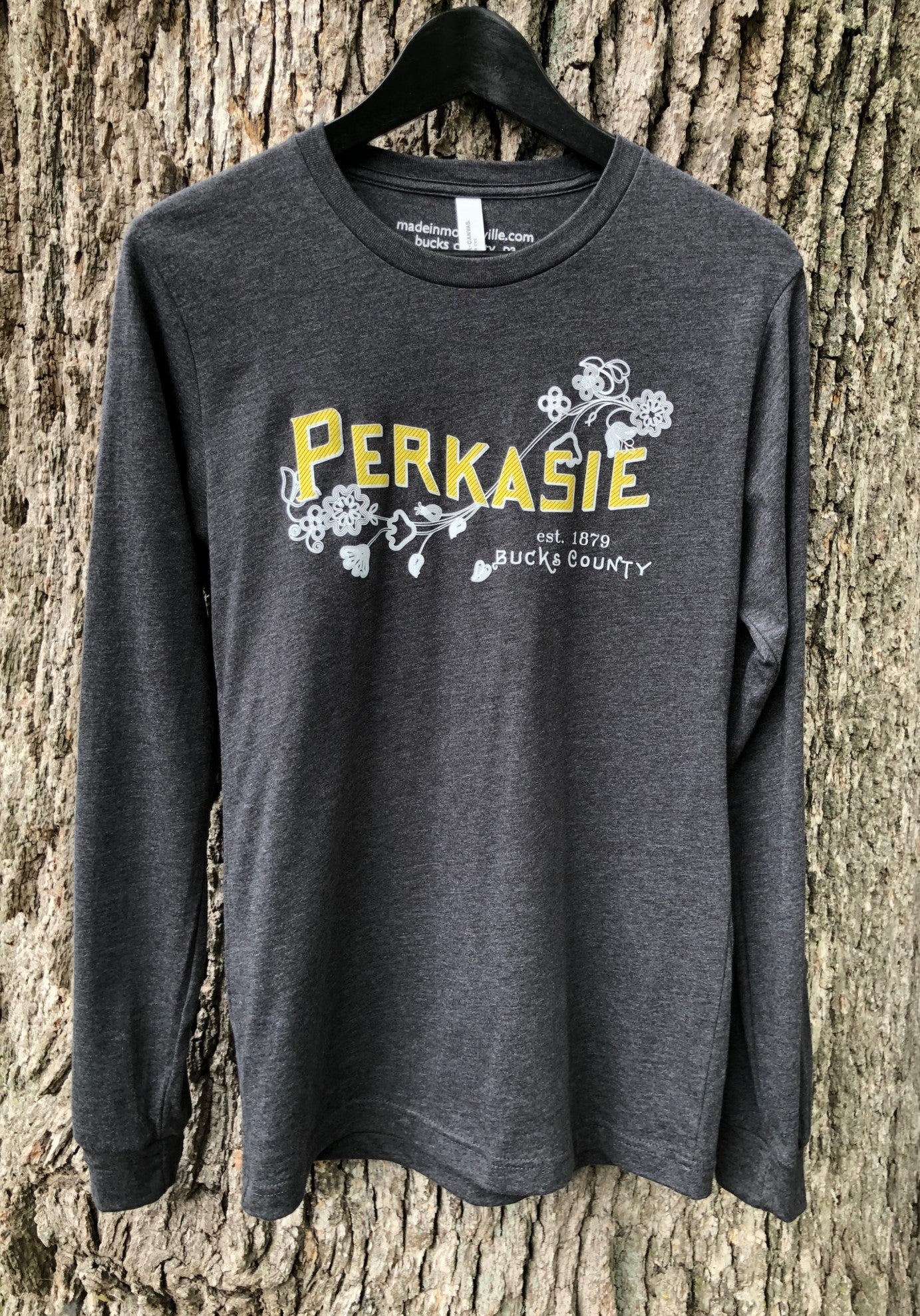 Perkasie/Lenape floral motif graphic Long Sleeve-shirt