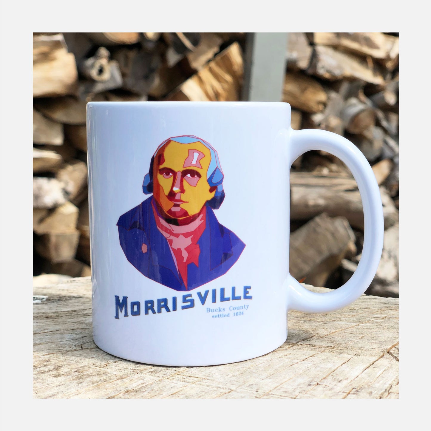 Robert Morris signature graphic coffee mug - 11oz
