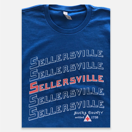 Sellersville graphic T-shirt - deep blue