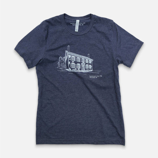 Summerseat Morrisville, PA circa 1765 graphic T-shirt - heather navy