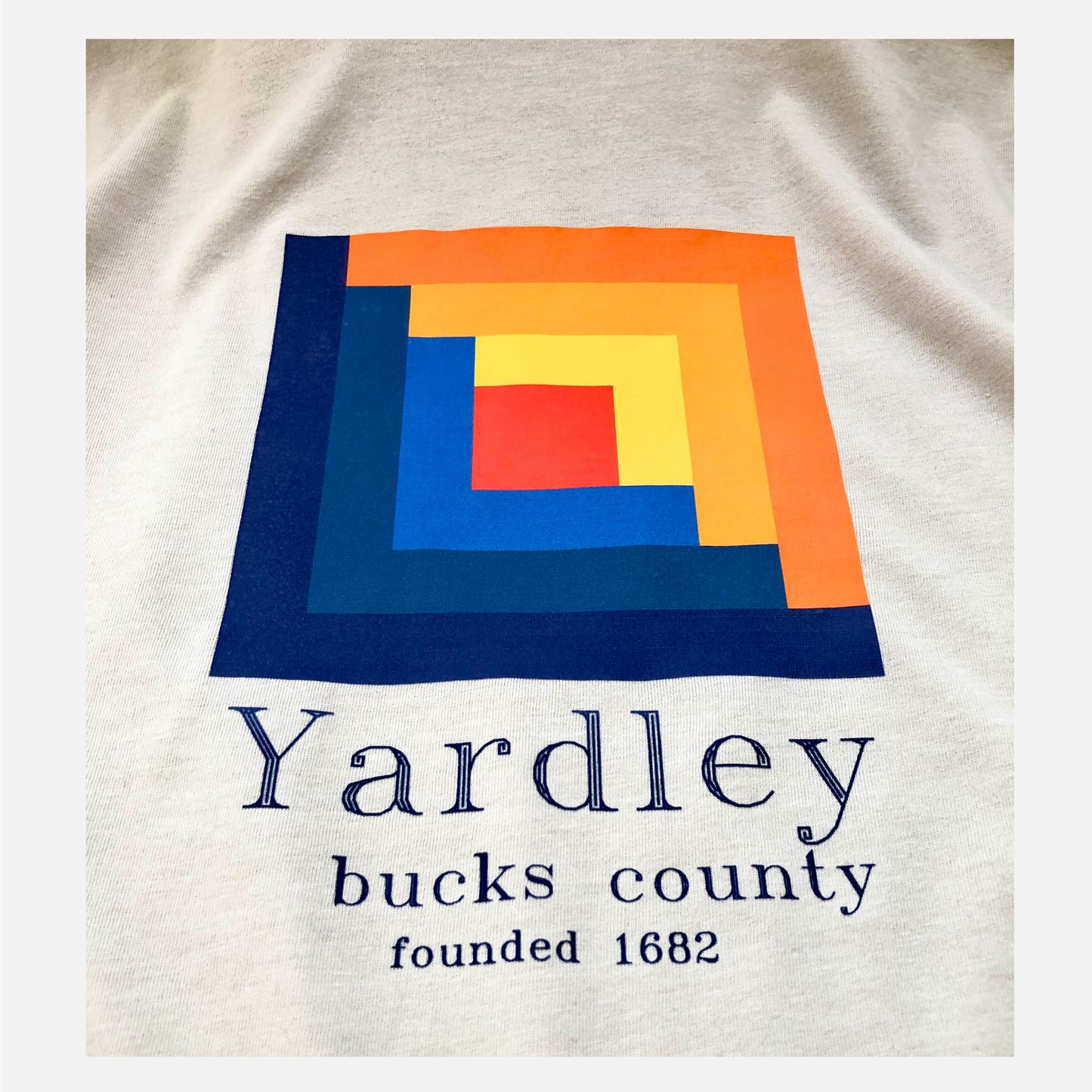 Underground Railroad House /Yardley graphic T-shirt - heather cool grey