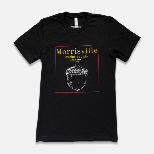 Framed Morrisville acorn T-shirt - black
