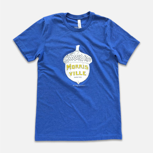 Acorn/Morrisville graphic T-shirt - heather royal blue
