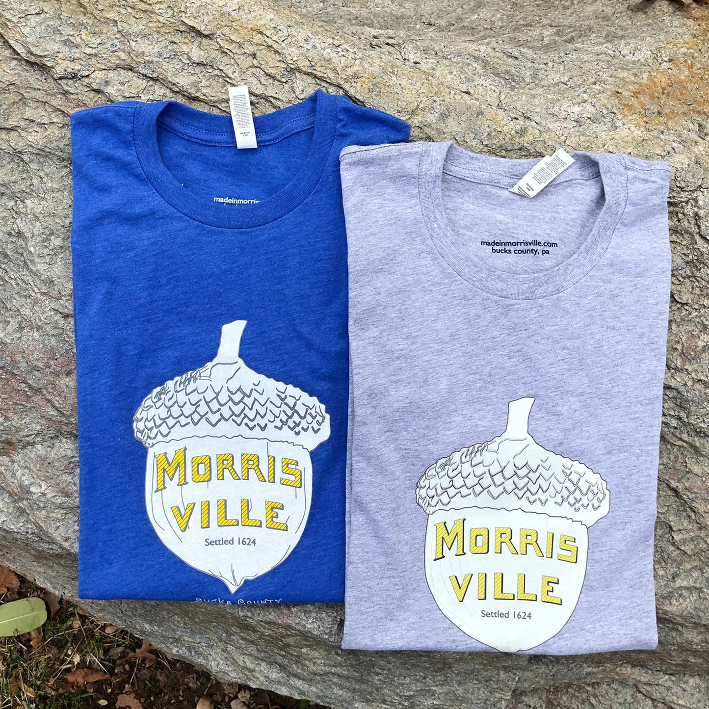 Acorn/Morrisville graphic T-shirt - heather royal blue