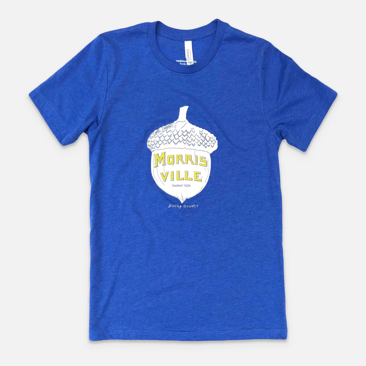 Acorn/Morrisville graphic T-shirt - heather royal blue