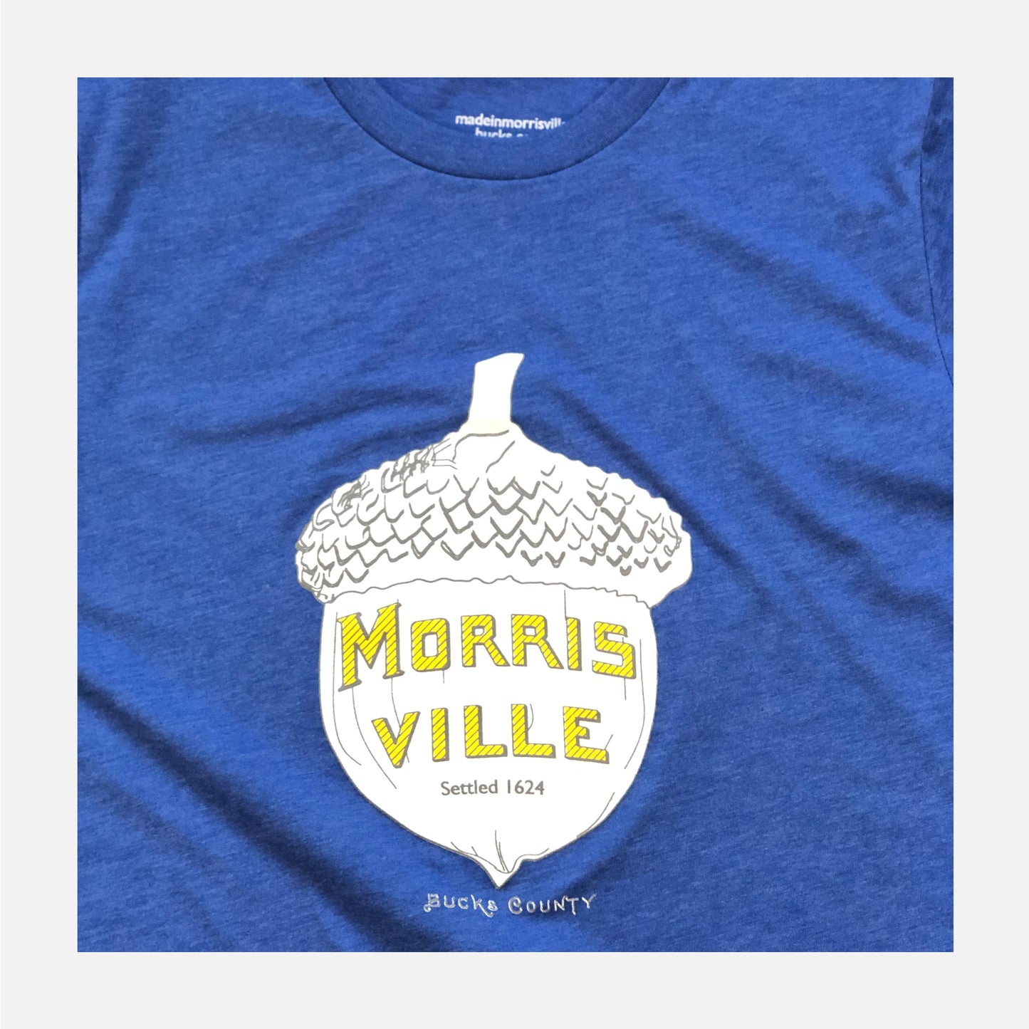 Acorn/Morrisville graphic T-shirt - heather royal blue