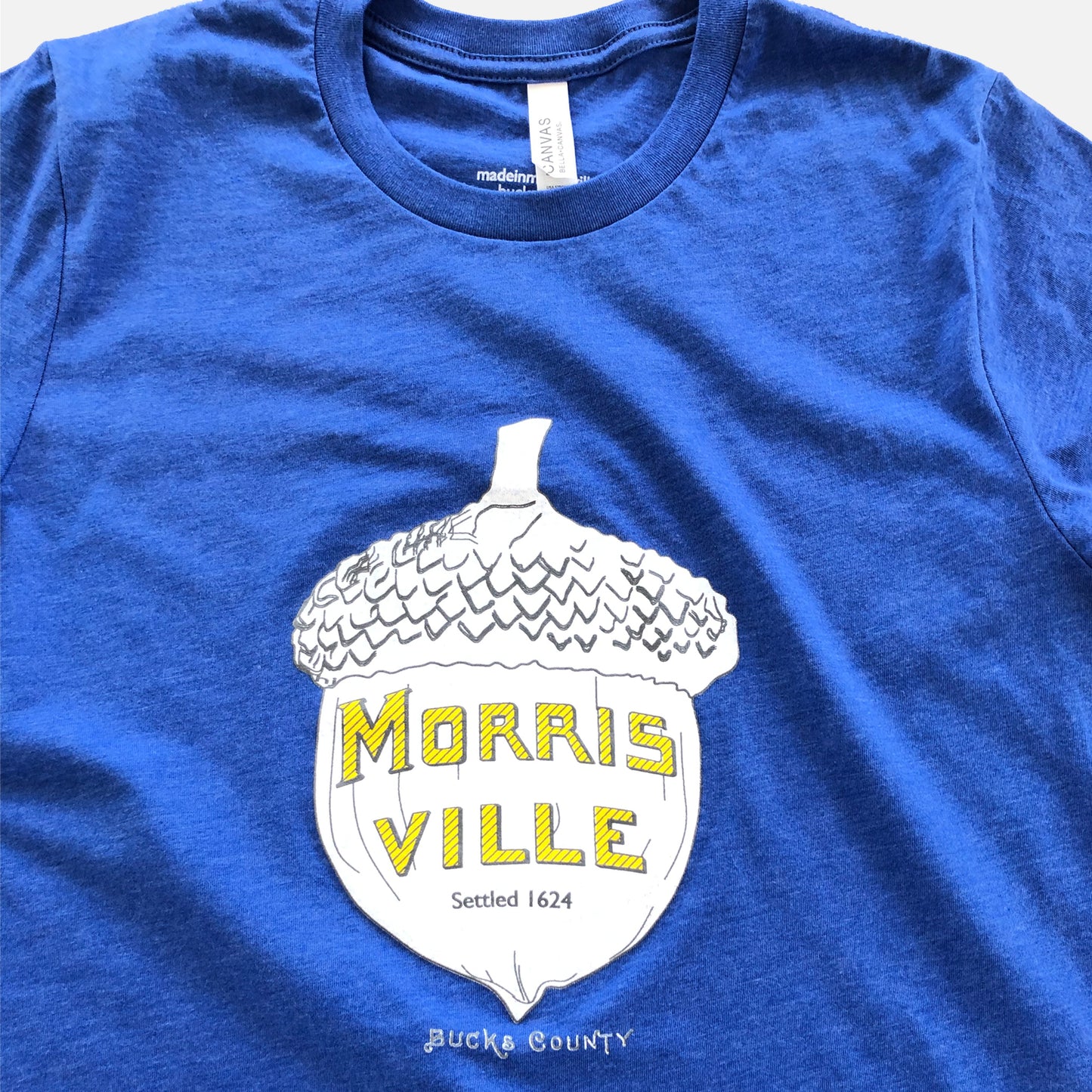 Acorn/Morrisville graphic T-shirt - heather royal blue