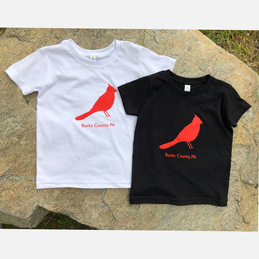 Cardinal / Bucks County graphic Toddler T-shirt - black / white