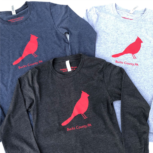 Cardinal / Bucks County graphic Long Sleeve-shirt