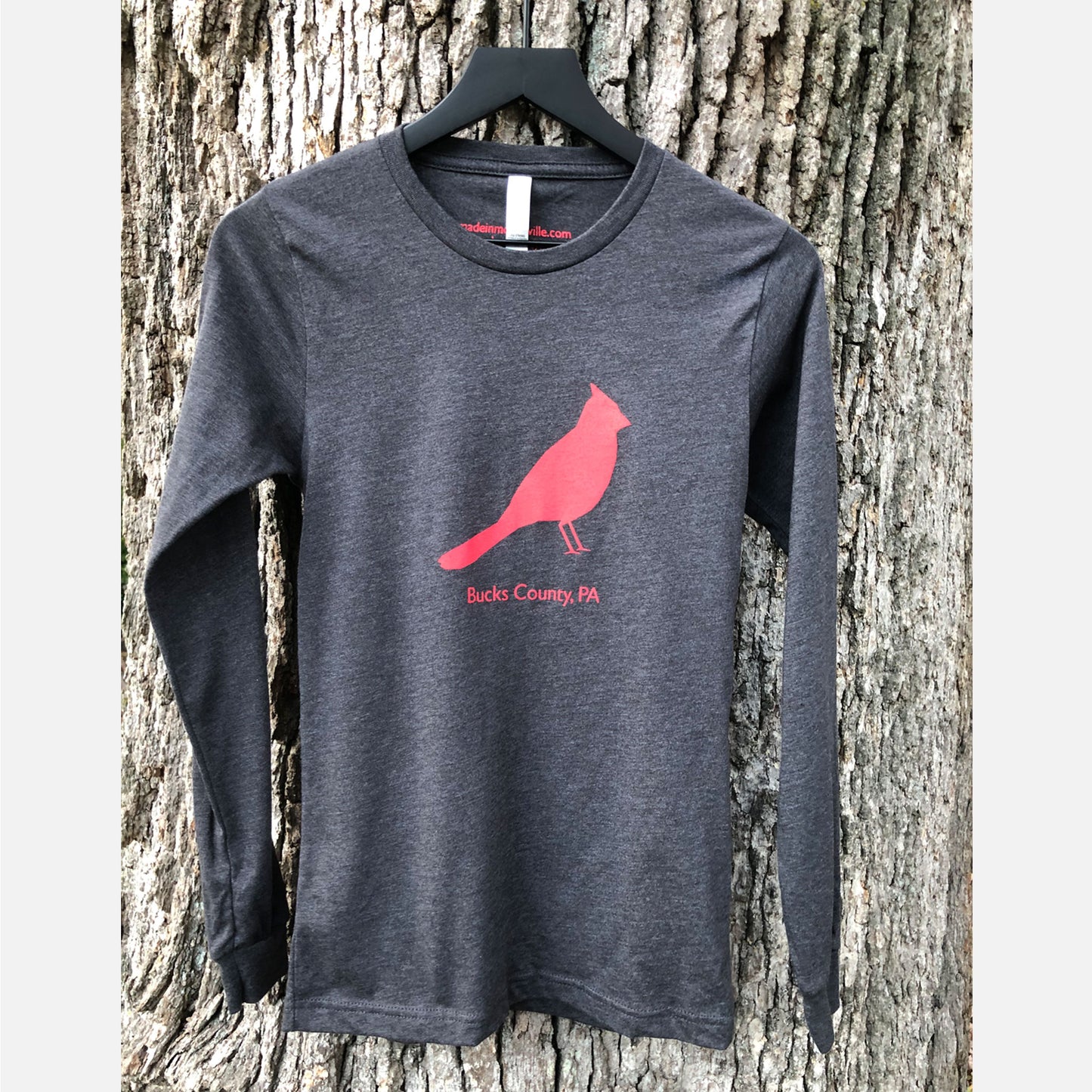 Cardinal / Bucks County graphic Long Sleeve-shirt