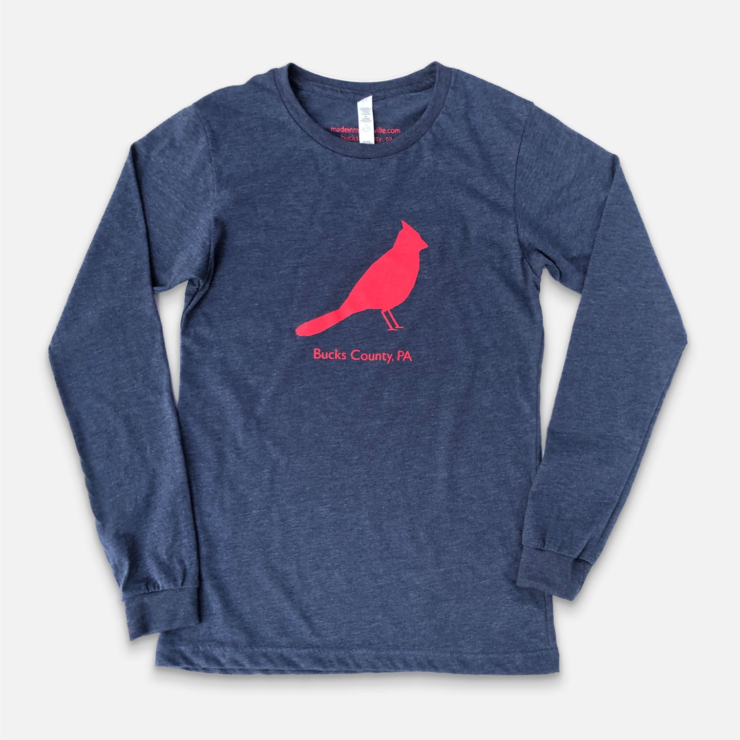 Cardinal / Bucks County graphic Long Sleeve-shirt