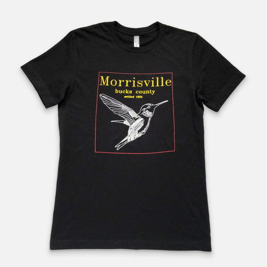 Framed Morrisville hummingbird T-shirt - black