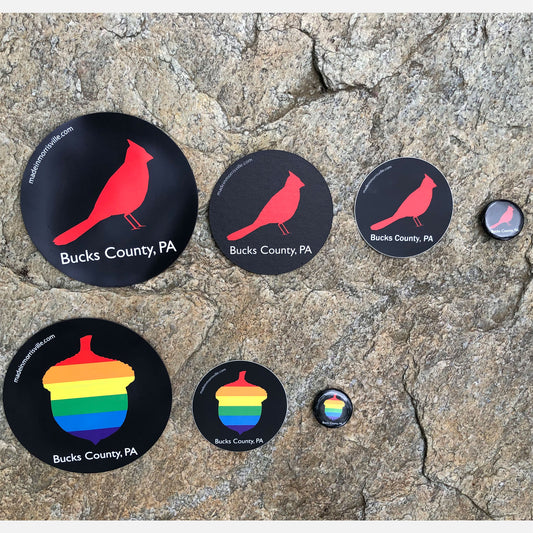 Rainbow Acorn / Bucks 5" Dia. Magnet