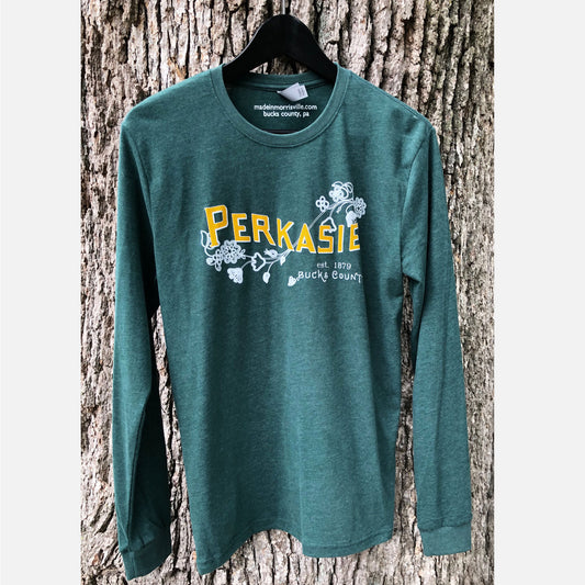 Perkasie/Lenape floral motif graphic Long Sleeve-shirt