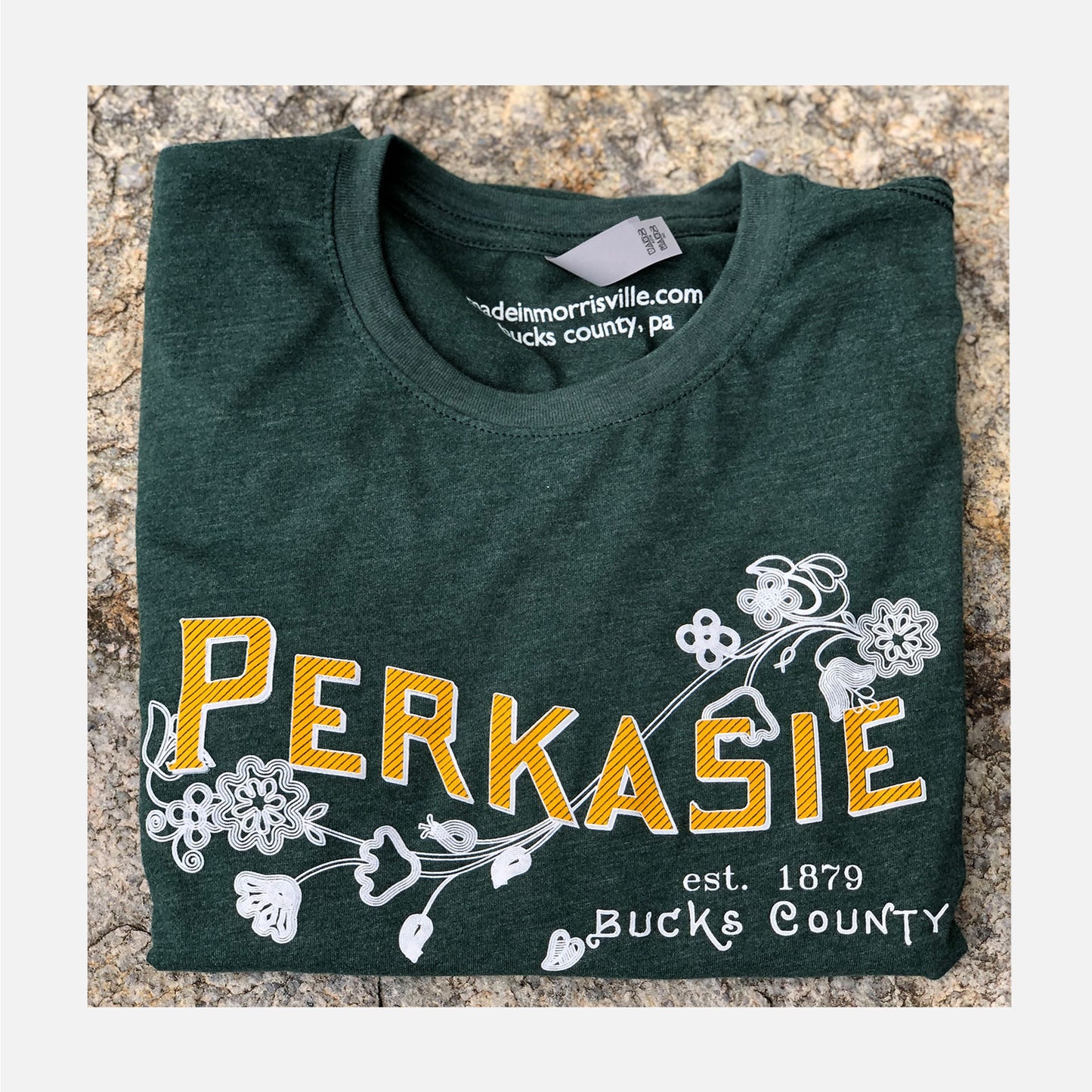 Perkasie/Lenape floral motif graphic Long Sleeve-shirt