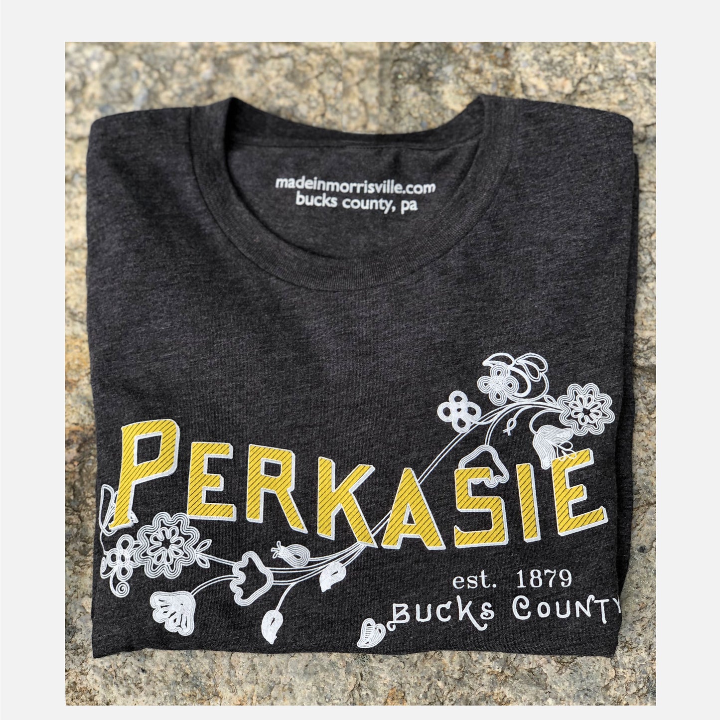Perkasie/Lenape floral motif graphic Long Sleeve-shirt
