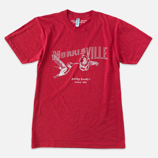 Hummingbird / Morrisville graphic T-shirt - heather red