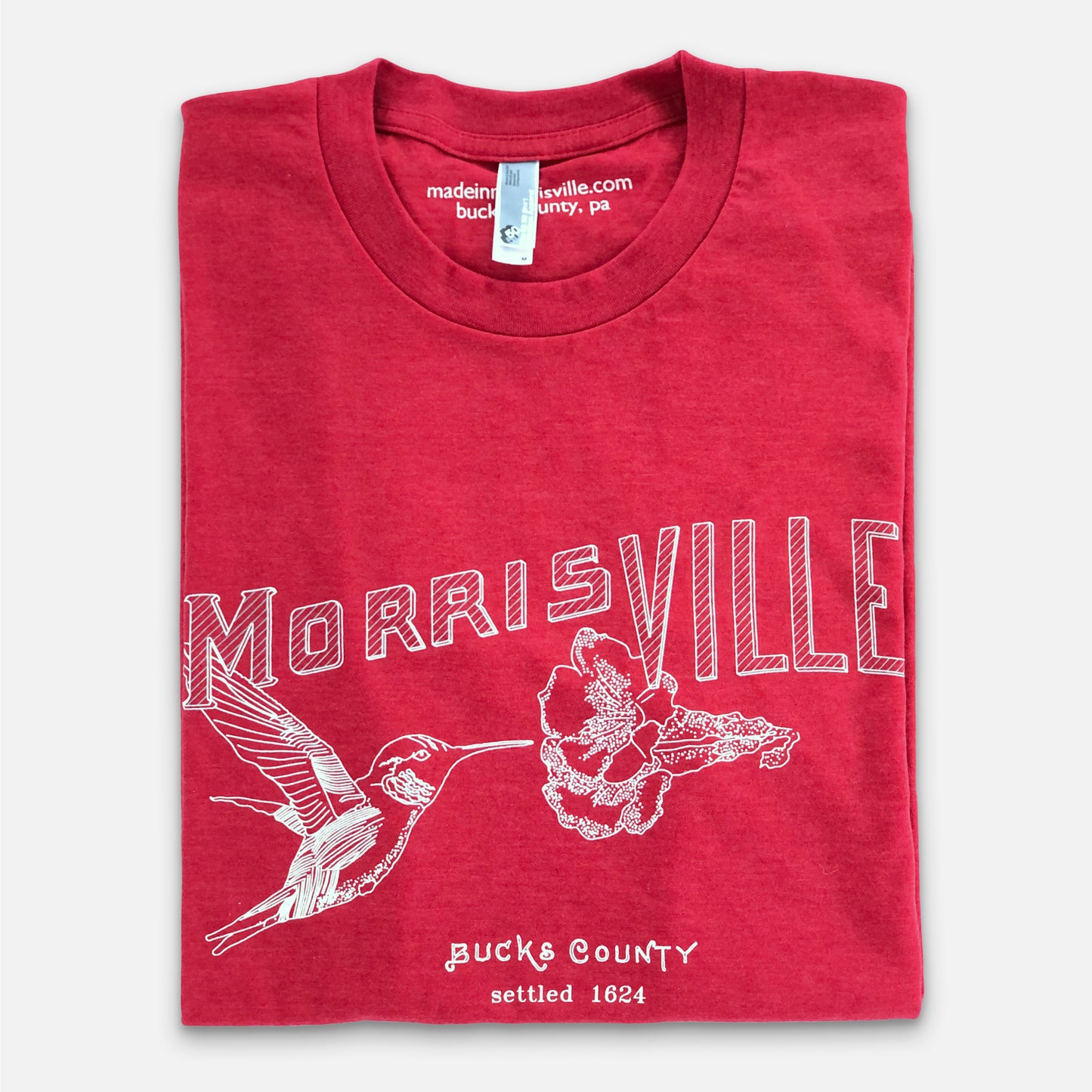 Hummingbird / Morrisville graphic T-shirt - heather red