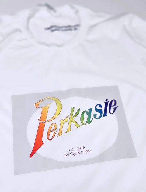 Perkasie rainbow graphic T-shirt