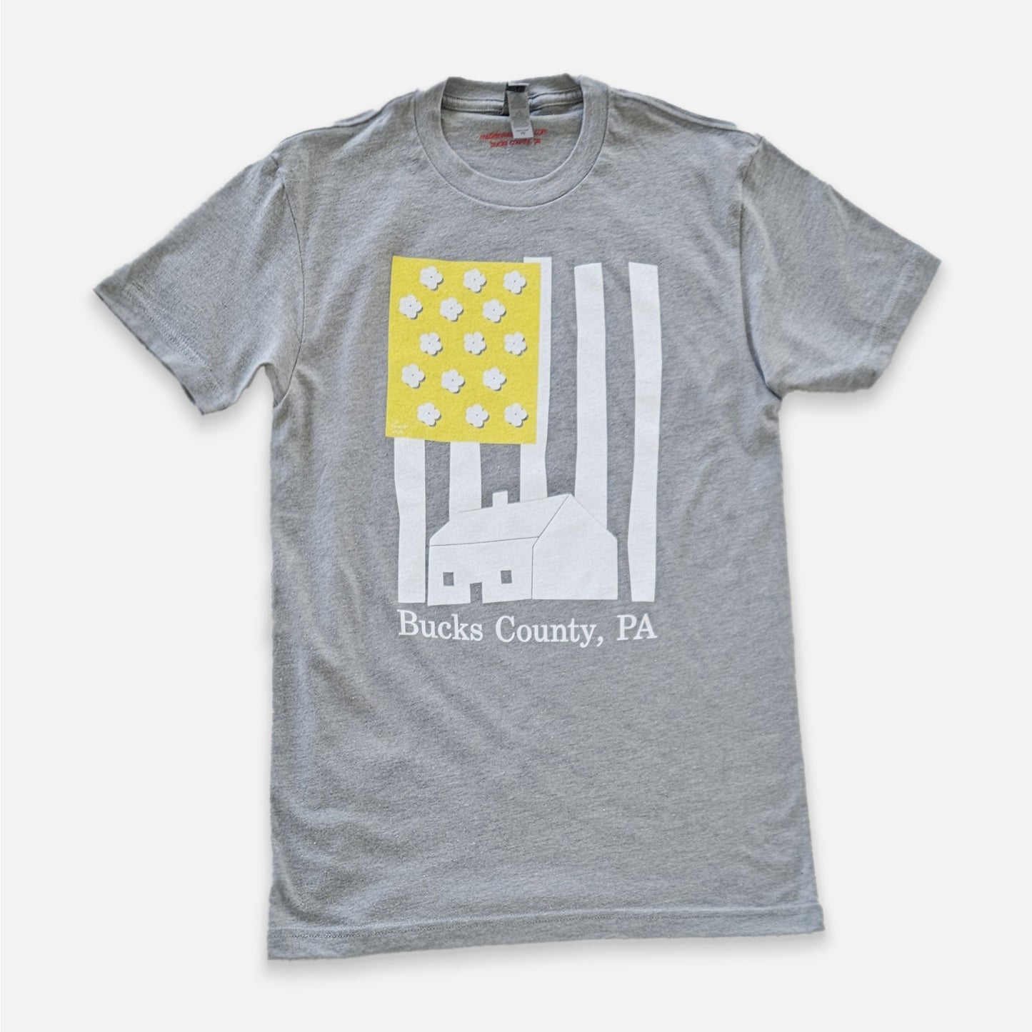 American Dream / Bucks County graphic T-shirt - heather red / heather green/ heather gray