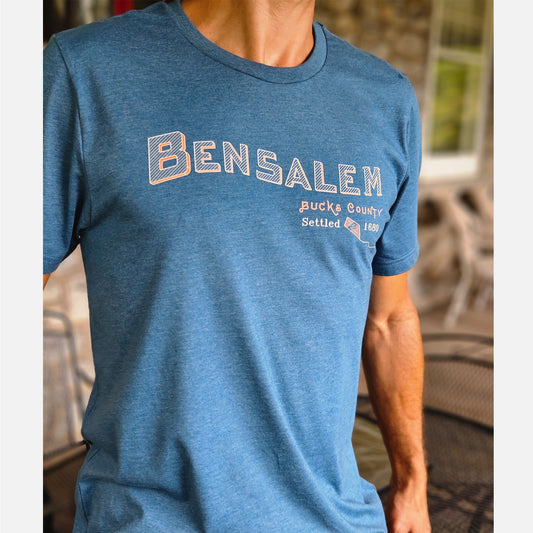 Bensalem graphic t-shirt - heather deep teal