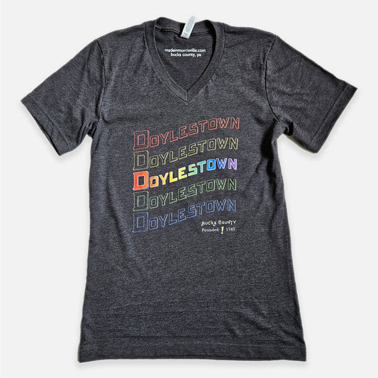 Doylestown Rainbow graphic T-shirt - heather gray