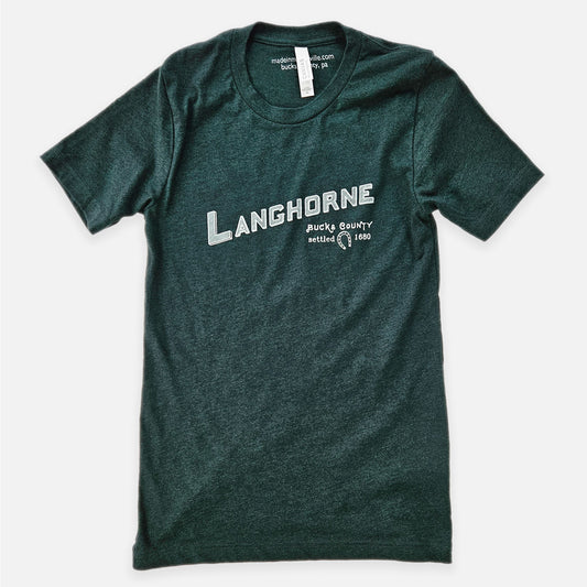 Langhorne graphic T-shirt - heather emerald