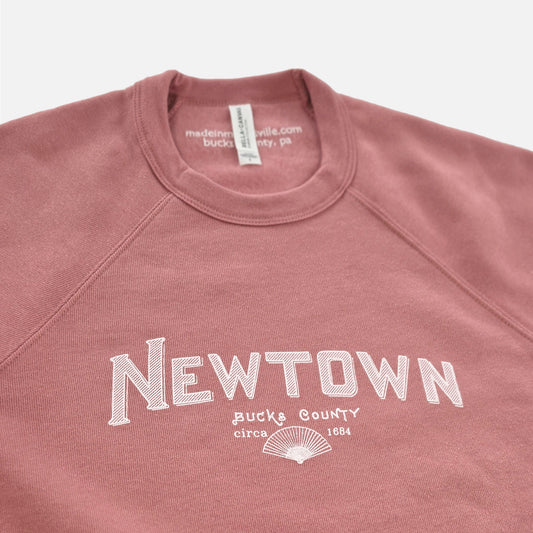 Newtown crewneck sweatshirt - mauve / gray