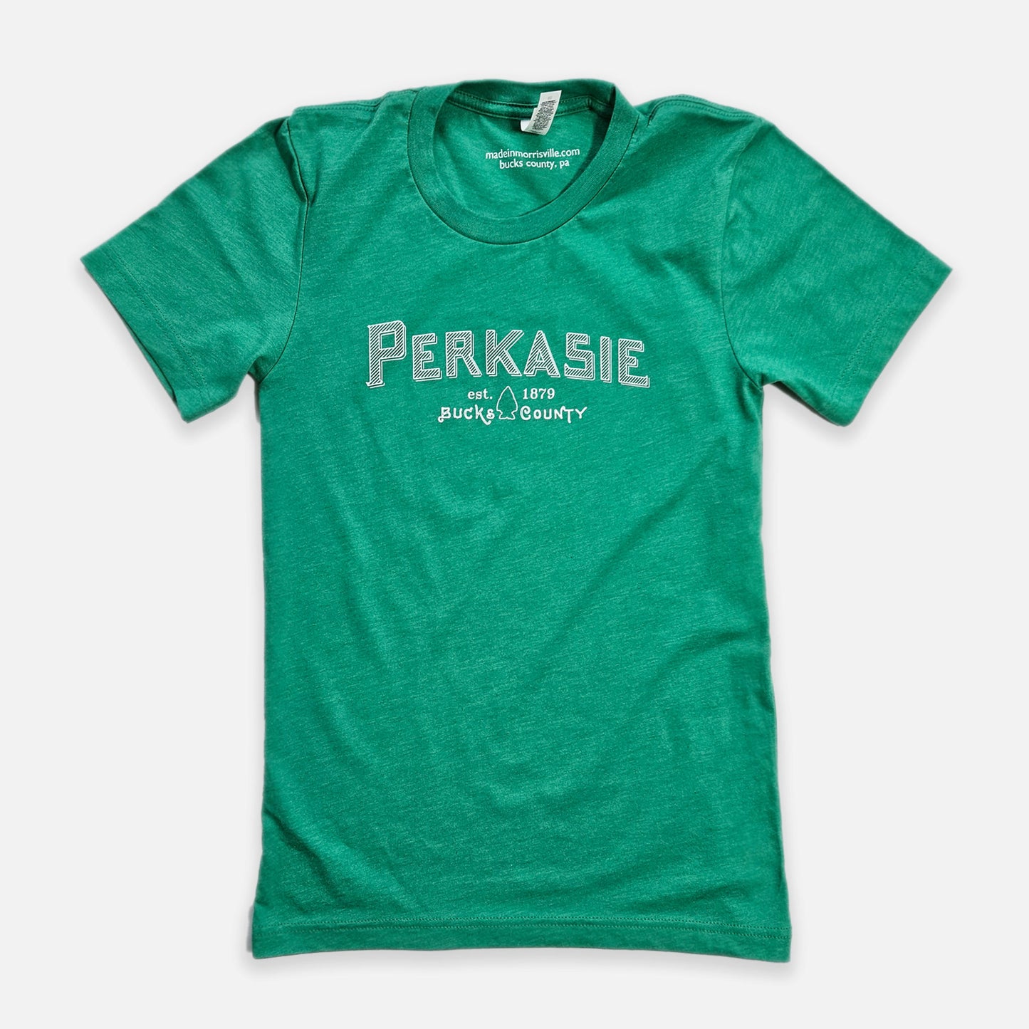 Perkasie Lenape spearhead graphic t-shirt - heather kelly