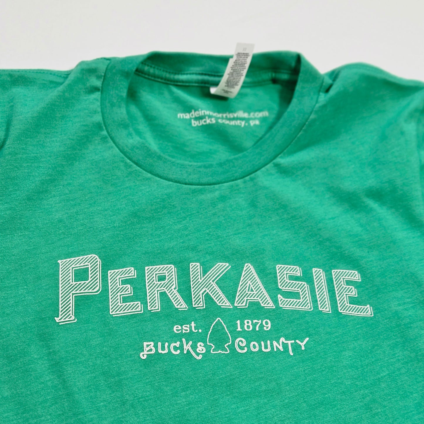 Perkasie Lenape spearhead graphic t-shirt - heather kelly