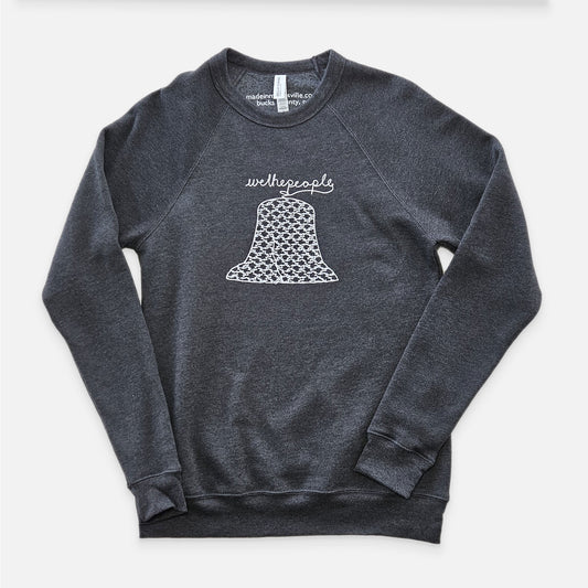 Heritage Collection: "we the people" crewneck sweatshirt - dark grey heather