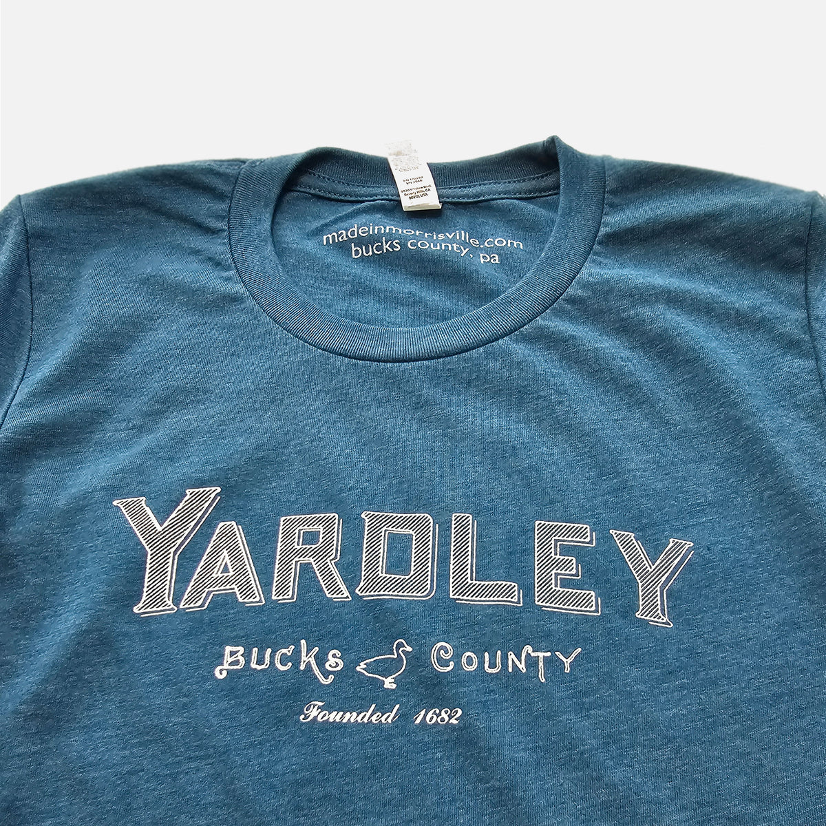 Yardley Duck graphic t-shirt - heather deep teal