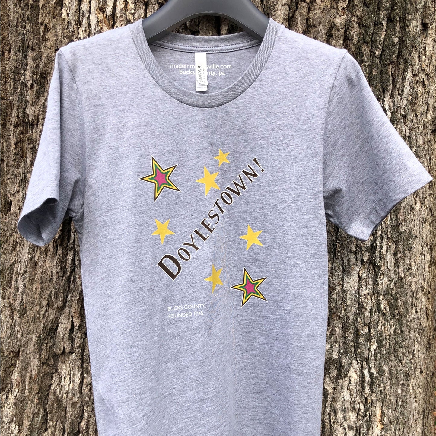 Doylestown Stars graphic T-shirt - heather grey