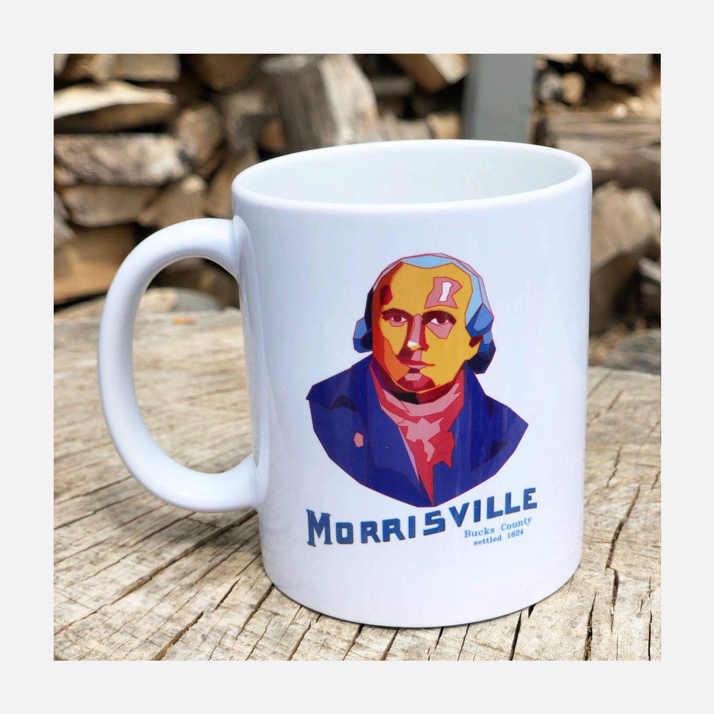 Robert Morris signature graphic coffee mug - 11oz