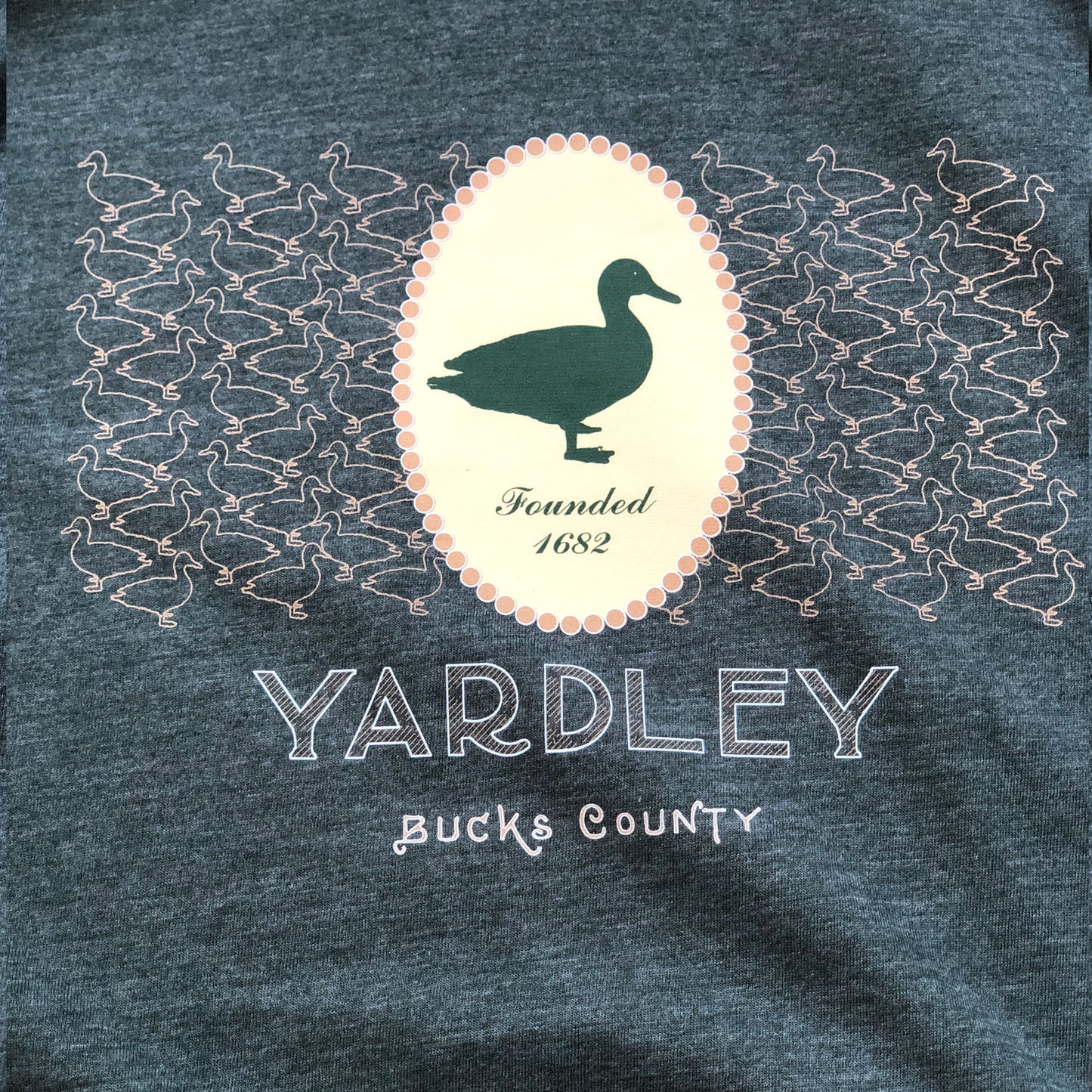 Duck Portrait /Yardley graphic T-shirt - heather forest