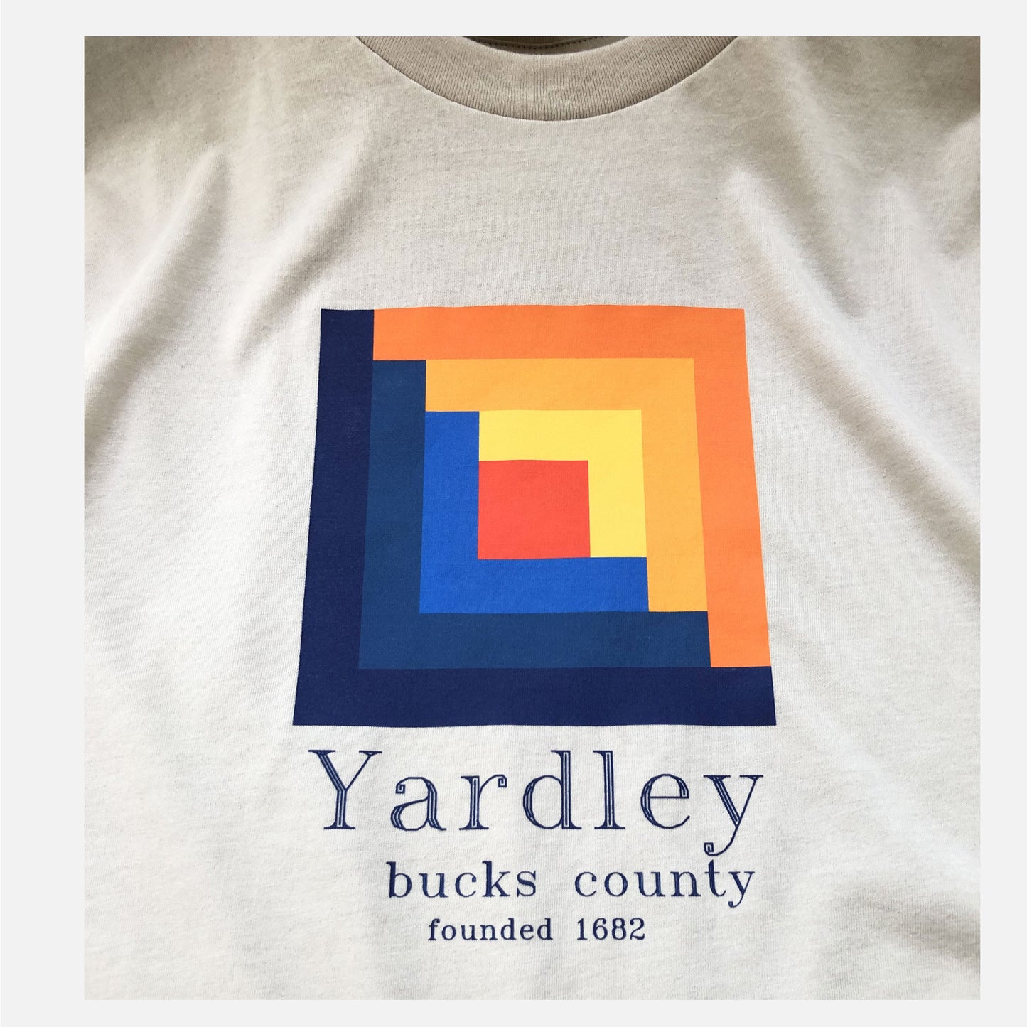 Underground Railroad House /Yardley graphic T-shirt - heather cool grey