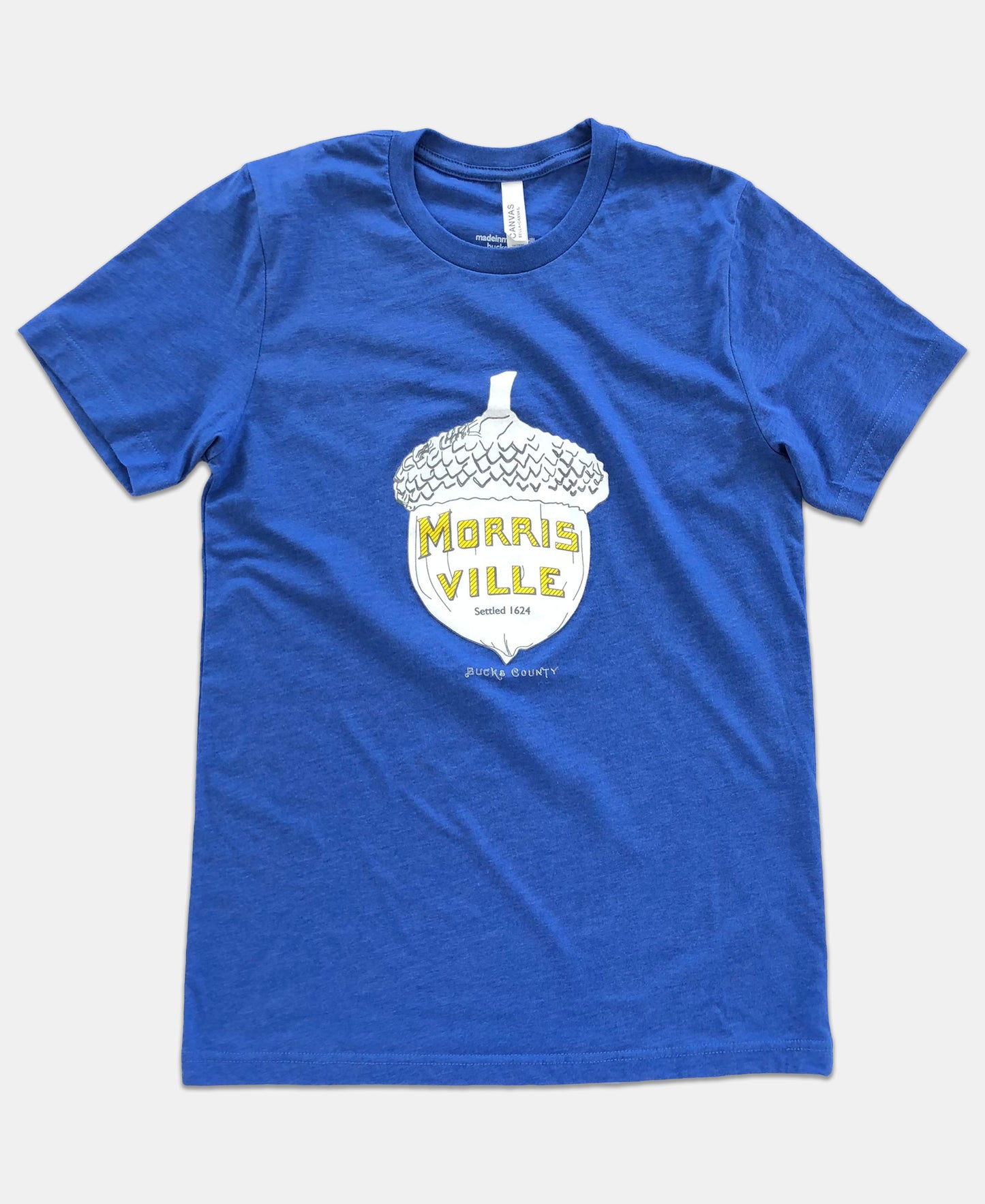 Acorn/Morrisville graphic T-shirt - heather royal blue