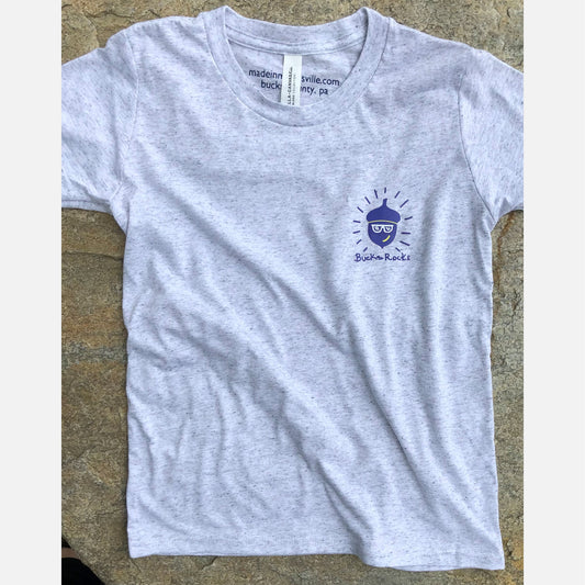 Acorn / Bucks Rocks Blue graphic Kids T-shirt - white flk triblend