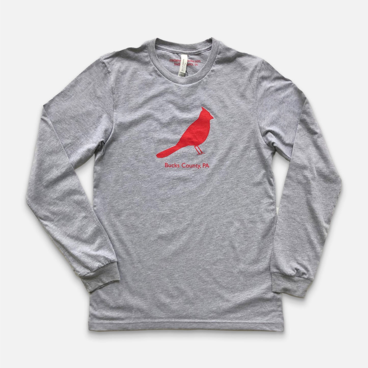 Cardinal / Bucks County graphic Long Sleeve-shirt
