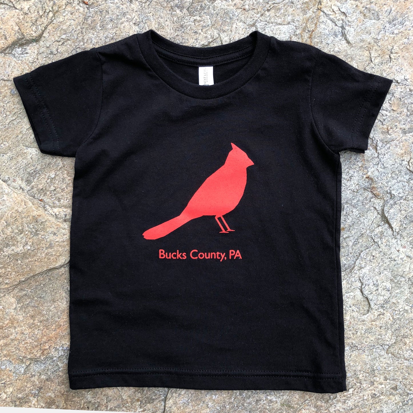 Cardinal / Bucks County graphic Toddler T-shirt - black / white