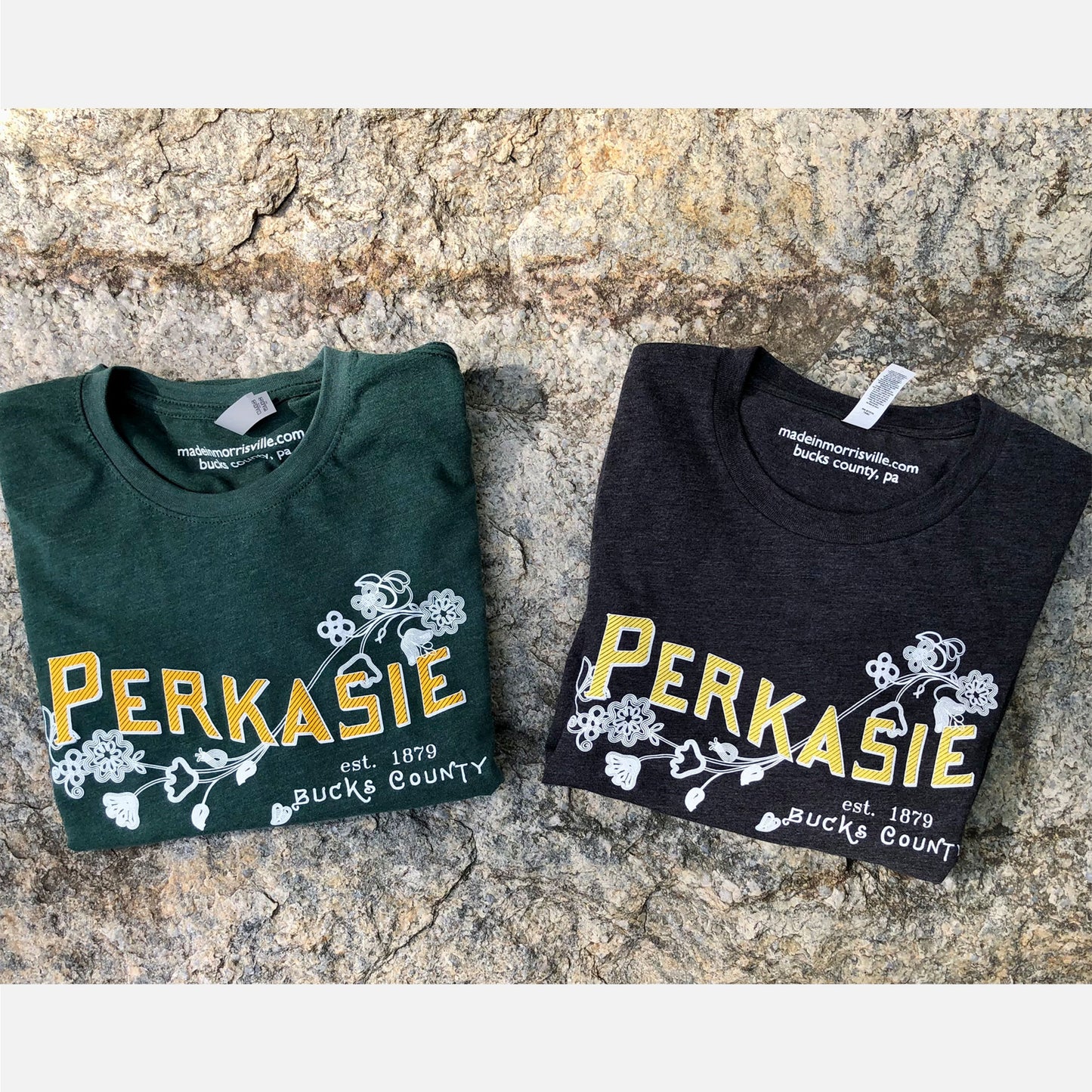 Perkasie/Lenape floral motif graphic Long Sleeve-shirt