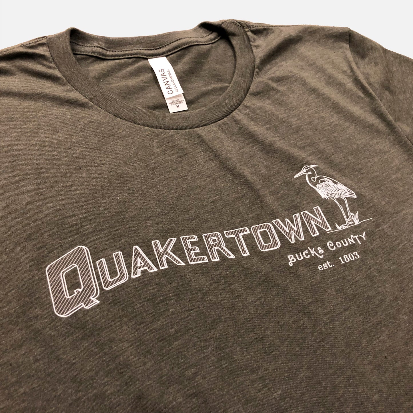 Quakertown graphic T-shirt - heather military green